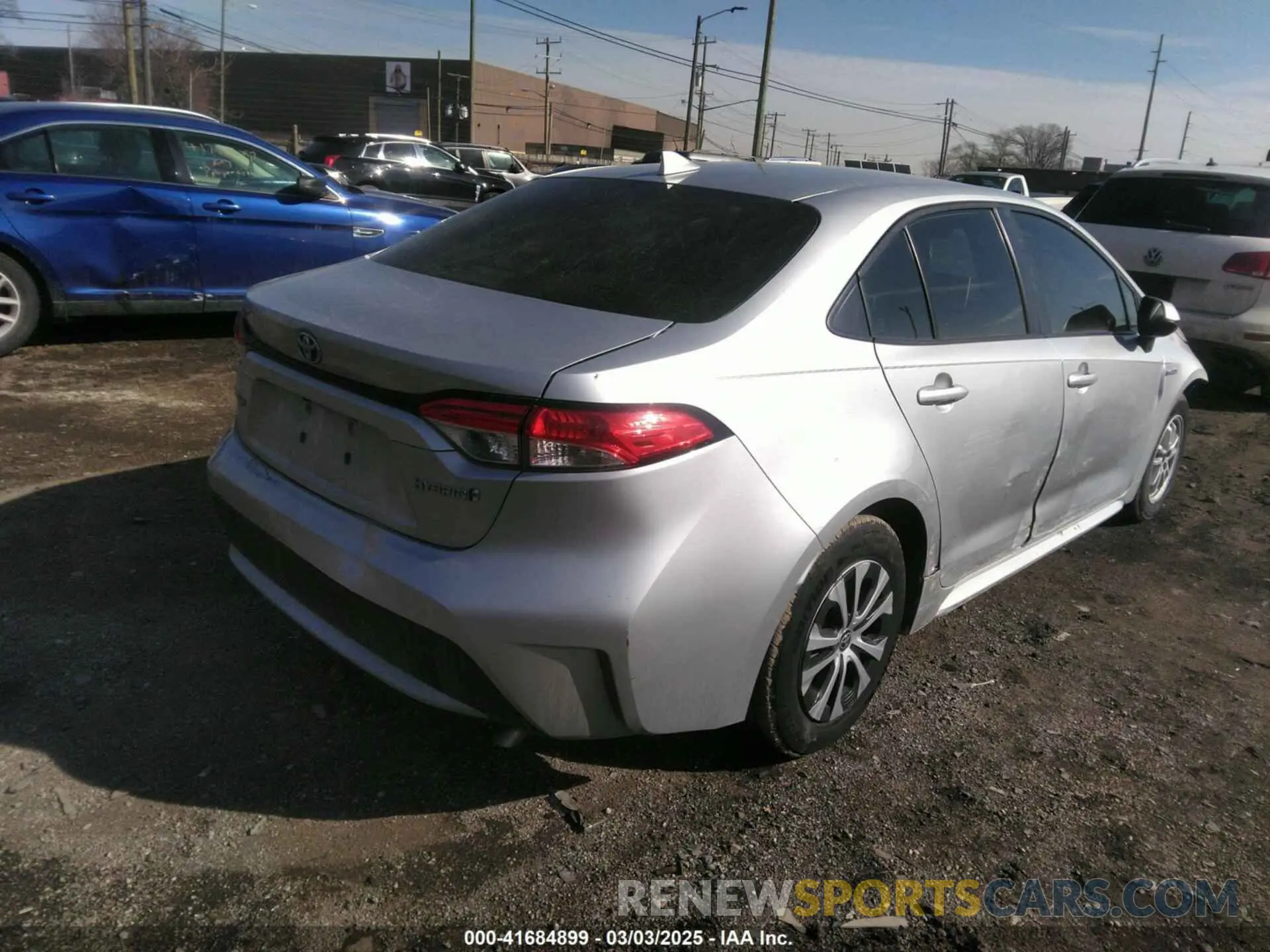 4 Photograph of a damaged car JTDEAMDE3MJ010599 TOYOTA COROLLA 2021