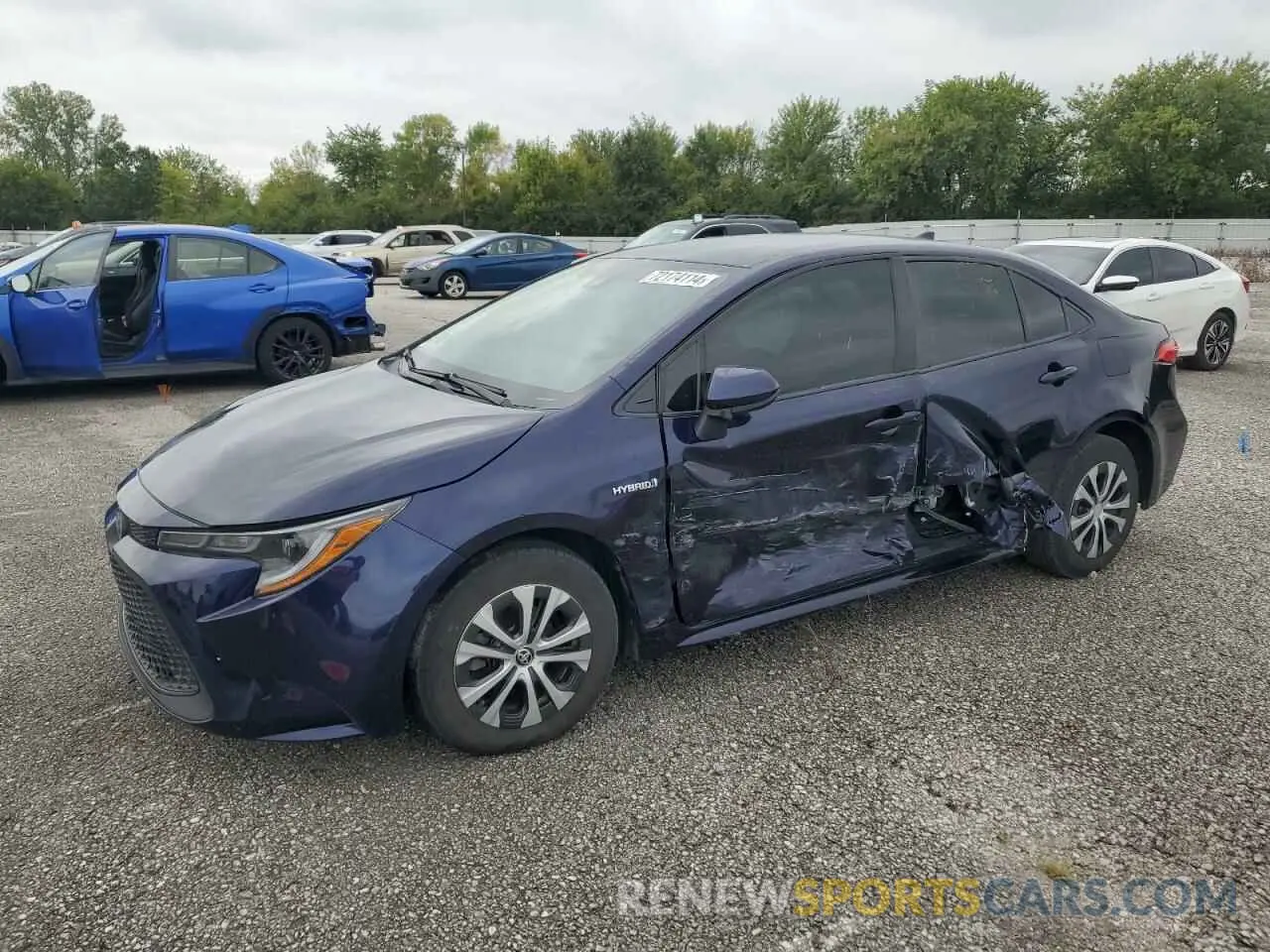 1 Photograph of a damaged car JTDEAMDE3MJ019397 TOYOTA COROLLA 2021