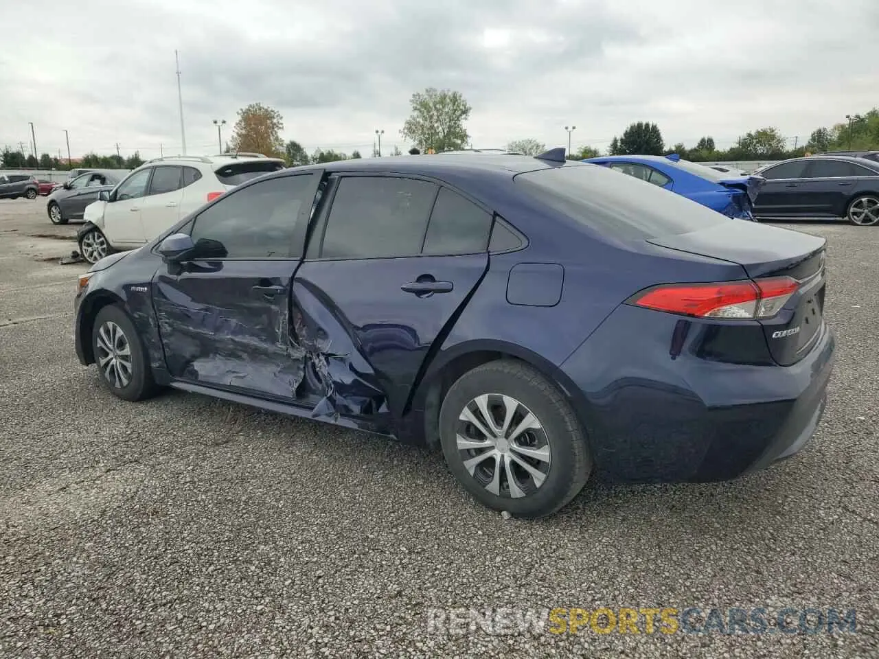 2 Photograph of a damaged car JTDEAMDE3MJ019397 TOYOTA COROLLA 2021