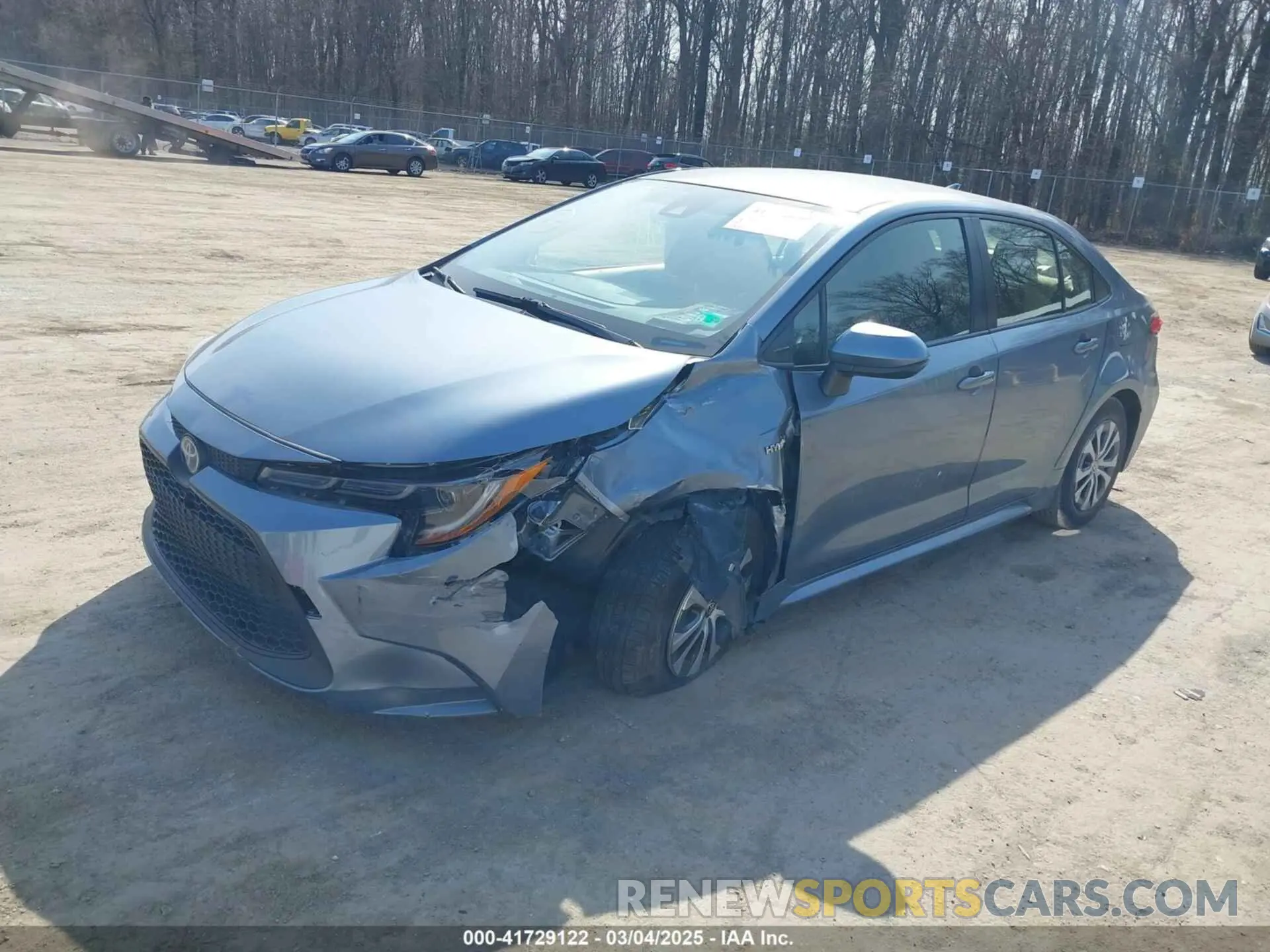 2 Фотография поврежденного автомобиля JTDEAMDE3MJ019884 TOYOTA COROLLA 2021