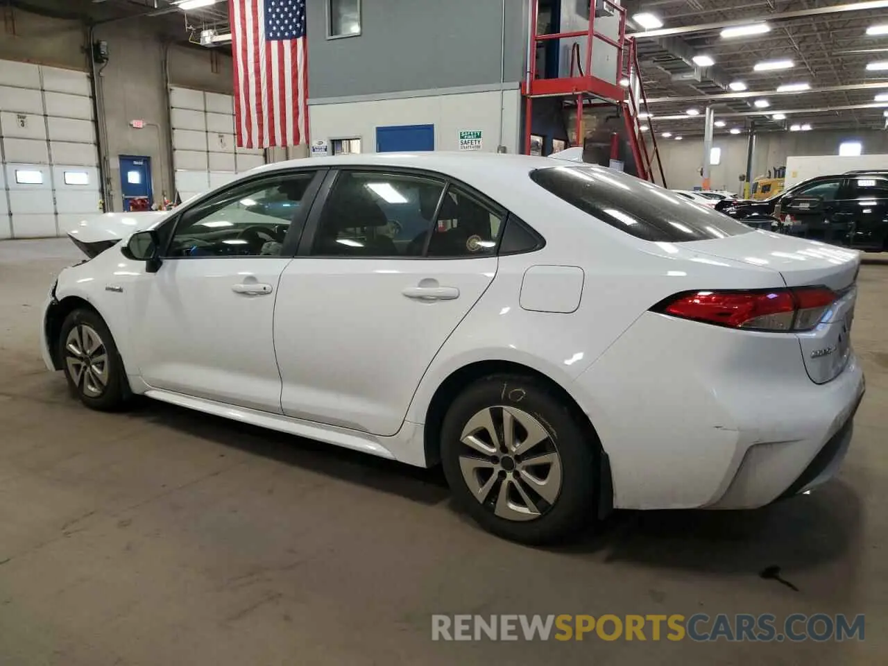 2 Photograph of a damaged car JTDEAMDE4MJ002382 TOYOTA COROLLA 2021