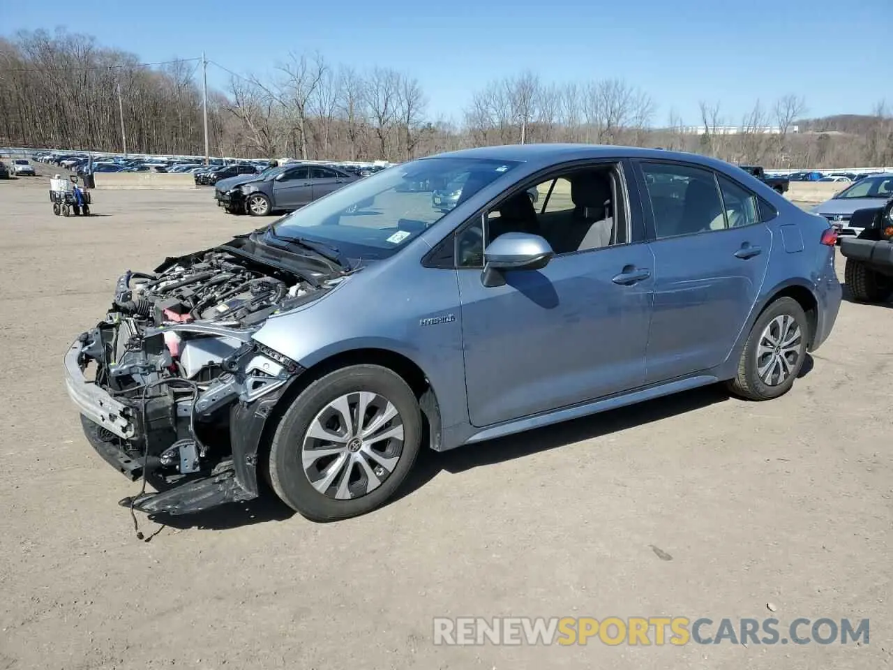1 Photograph of a damaged car JTDEAMDE4MJ018985 TOYOTA COROLLA 2021