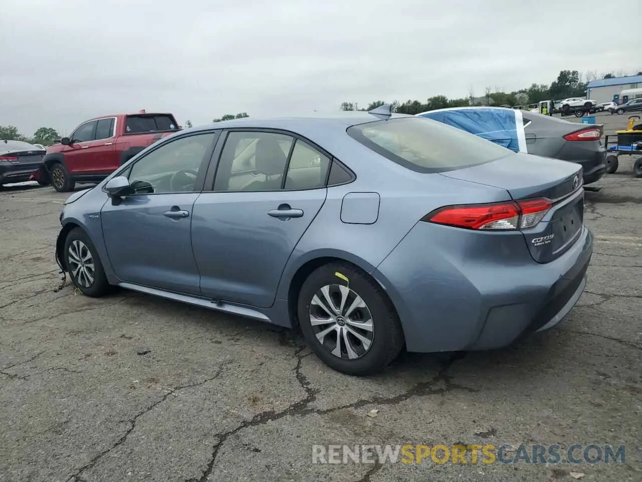 2 Photograph of a damaged car JTDEAMDE4MJ020719 TOYOTA COROLLA 2021