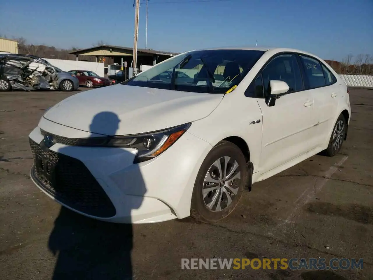 2 Photograph of a damaged car JTDEAMDE4MJ028349 TOYOTA COROLLA 2021