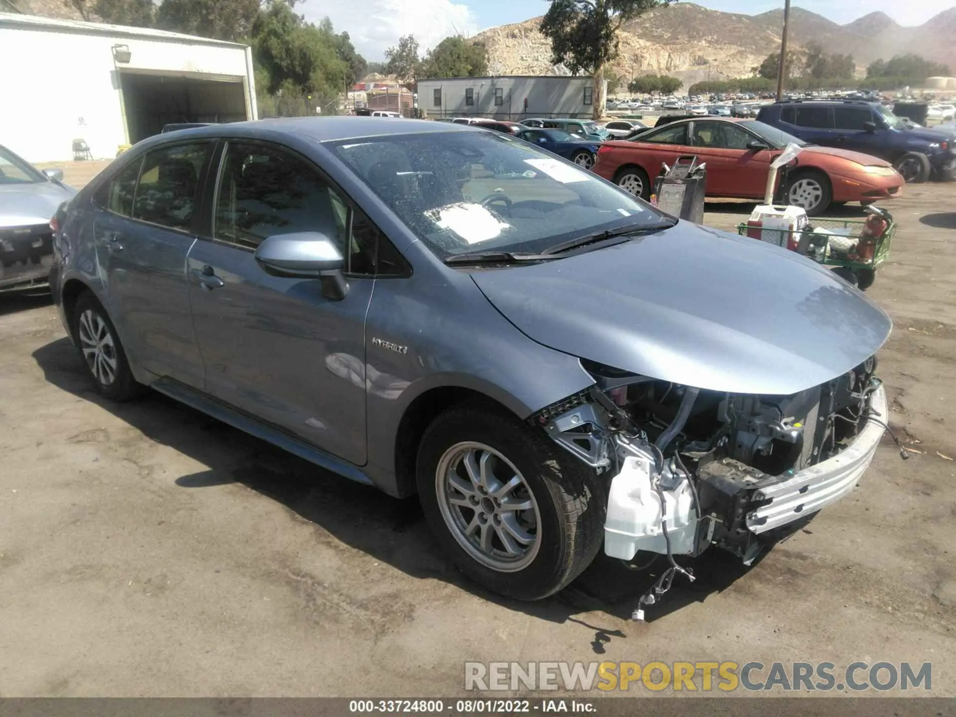 1 Photograph of a damaged car JTDEAMDE4MJ034166 TOYOTA COROLLA 2021