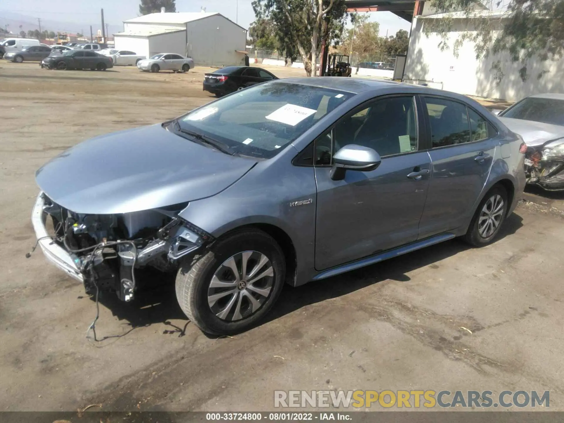 2 Photograph of a damaged car JTDEAMDE4MJ034166 TOYOTA COROLLA 2021