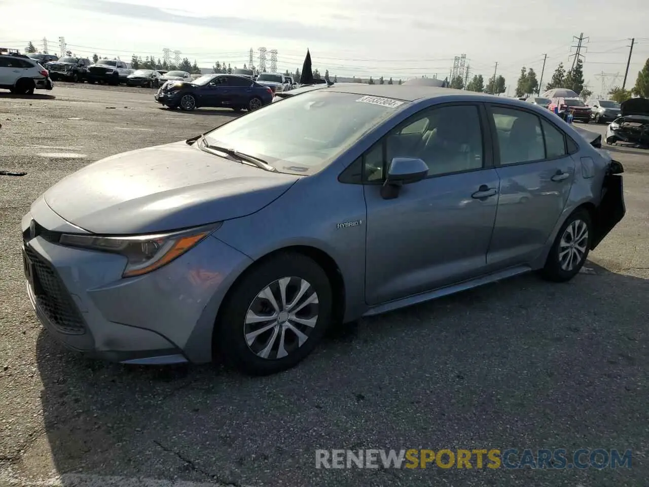 1 Photograph of a damaged car JTDEAMDE6MJ022780 TOYOTA COROLLA 2021