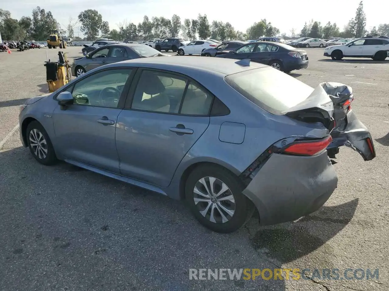 2 Photograph of a damaged car JTDEAMDE6MJ022780 TOYOTA COROLLA 2021