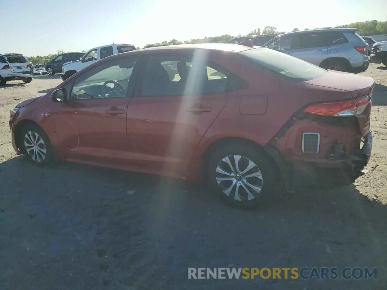 2 Фотография поврежденного автомобиля JTDEAMDE6MJ026618 TOYOTA COROLLA 2021