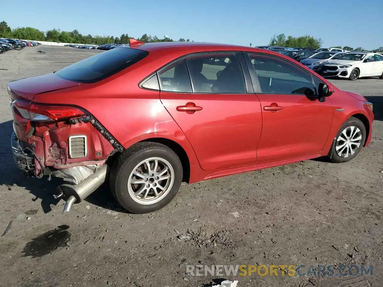 3 Фотография поврежденного автомобиля JTDEAMDE6MJ026618 TOYOTA COROLLA 2021