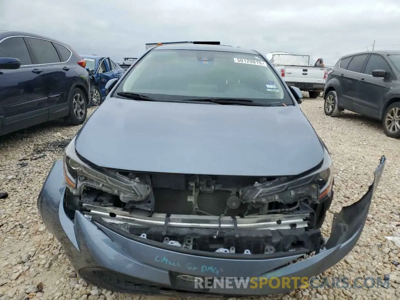 5 Photograph of a damaged car JTDEAMDE7MJ002019 TOYOTA COROLLA 2021