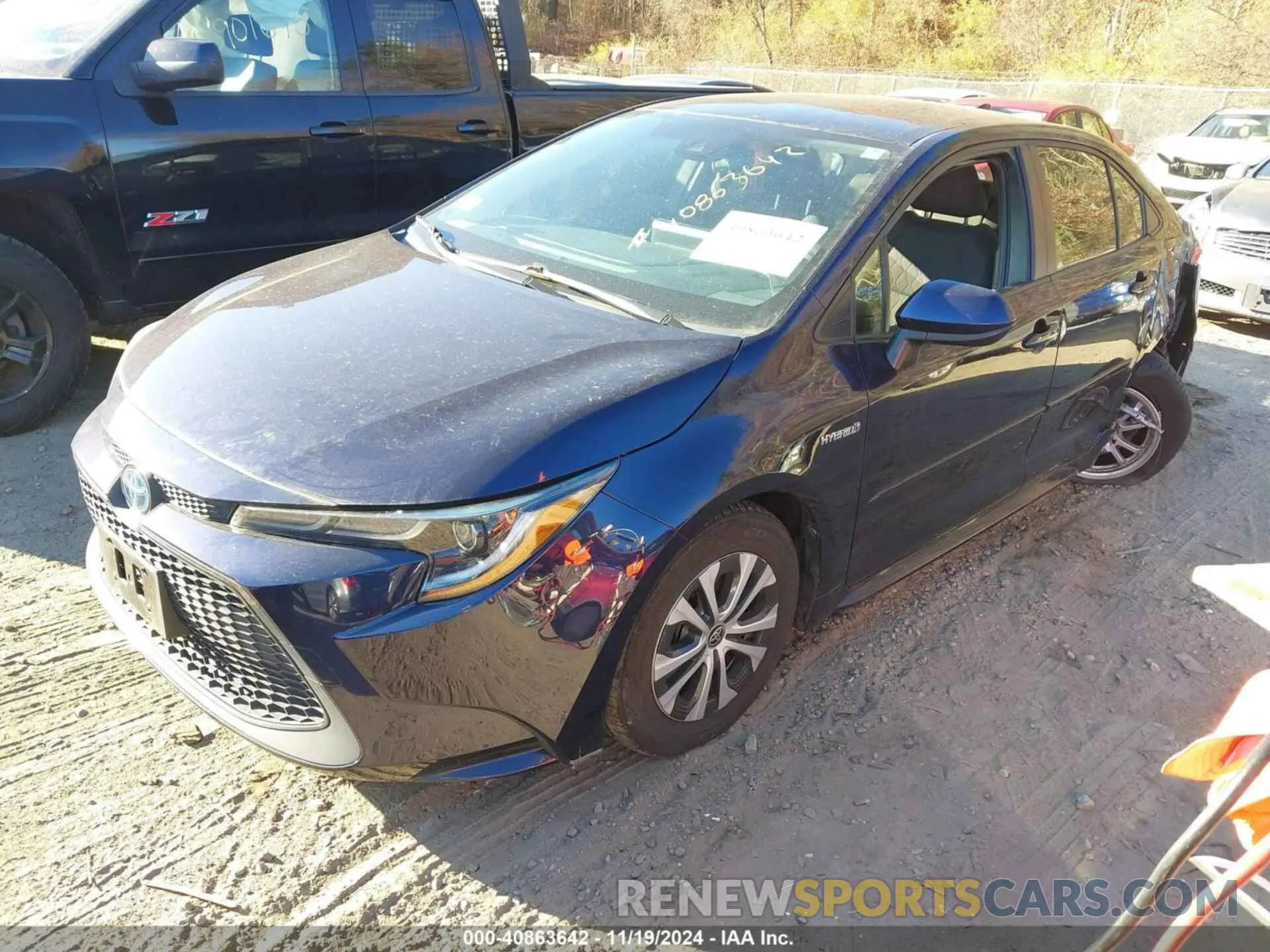 2 Photograph of a damaged car JTDEAMDE7MJ016695 TOYOTA COROLLA 2021