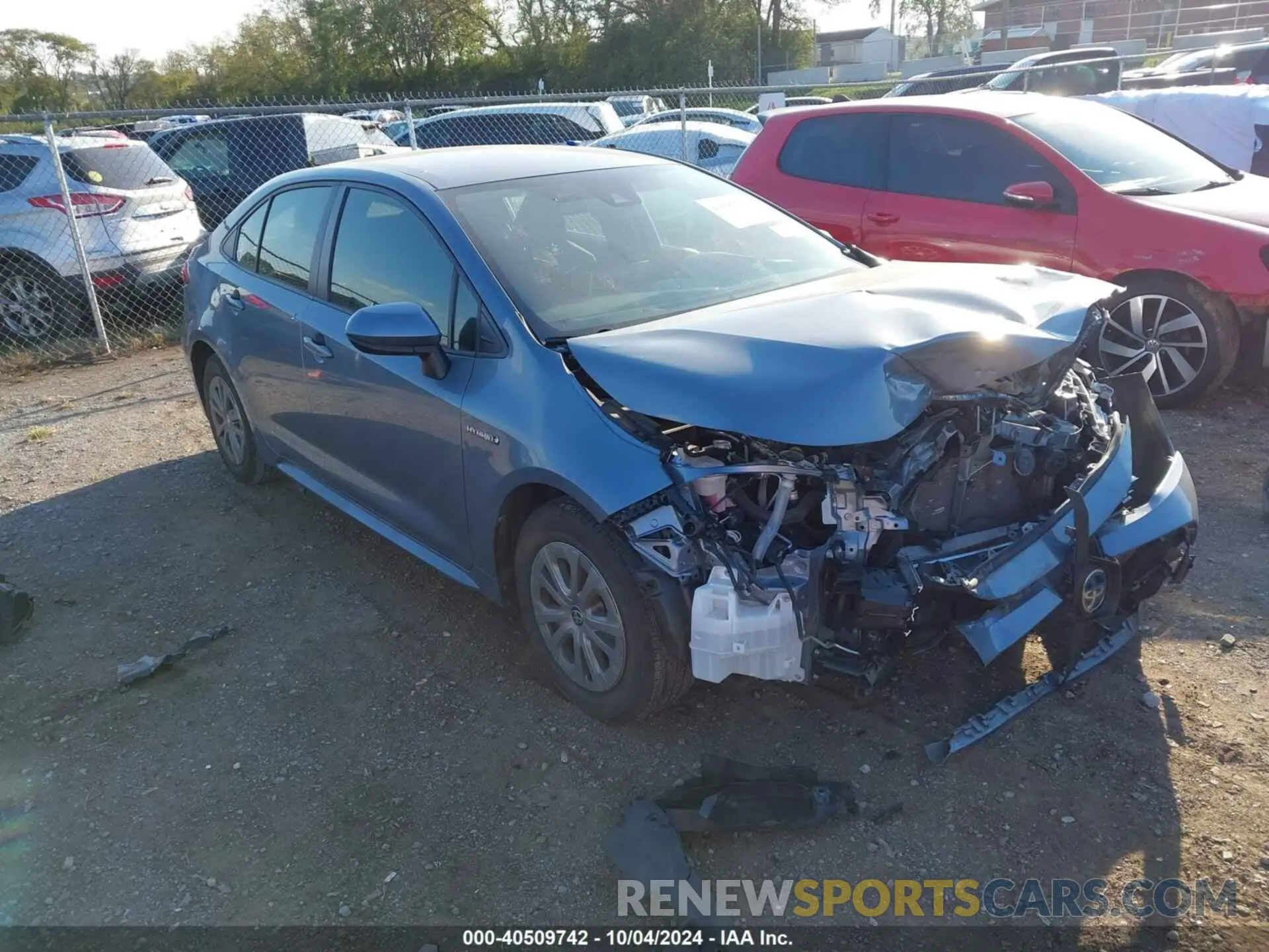 1 Photograph of a damaged car JTDEAMDE7MJ018110 TOYOTA COROLLA 2021
