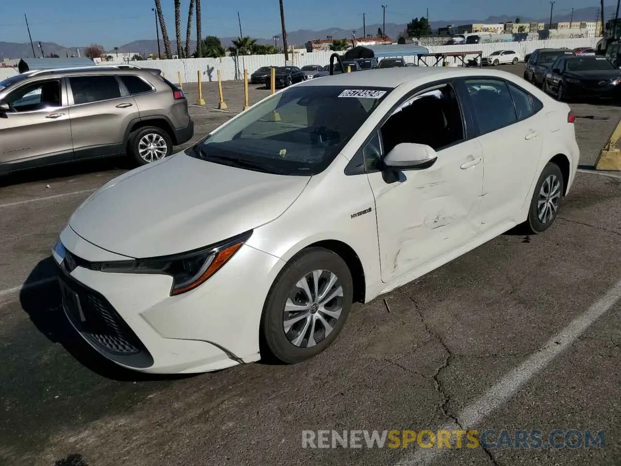 1 Photograph of a damaged car JTDEAMDE7MJ022545 TOYOTA COROLLA 2021