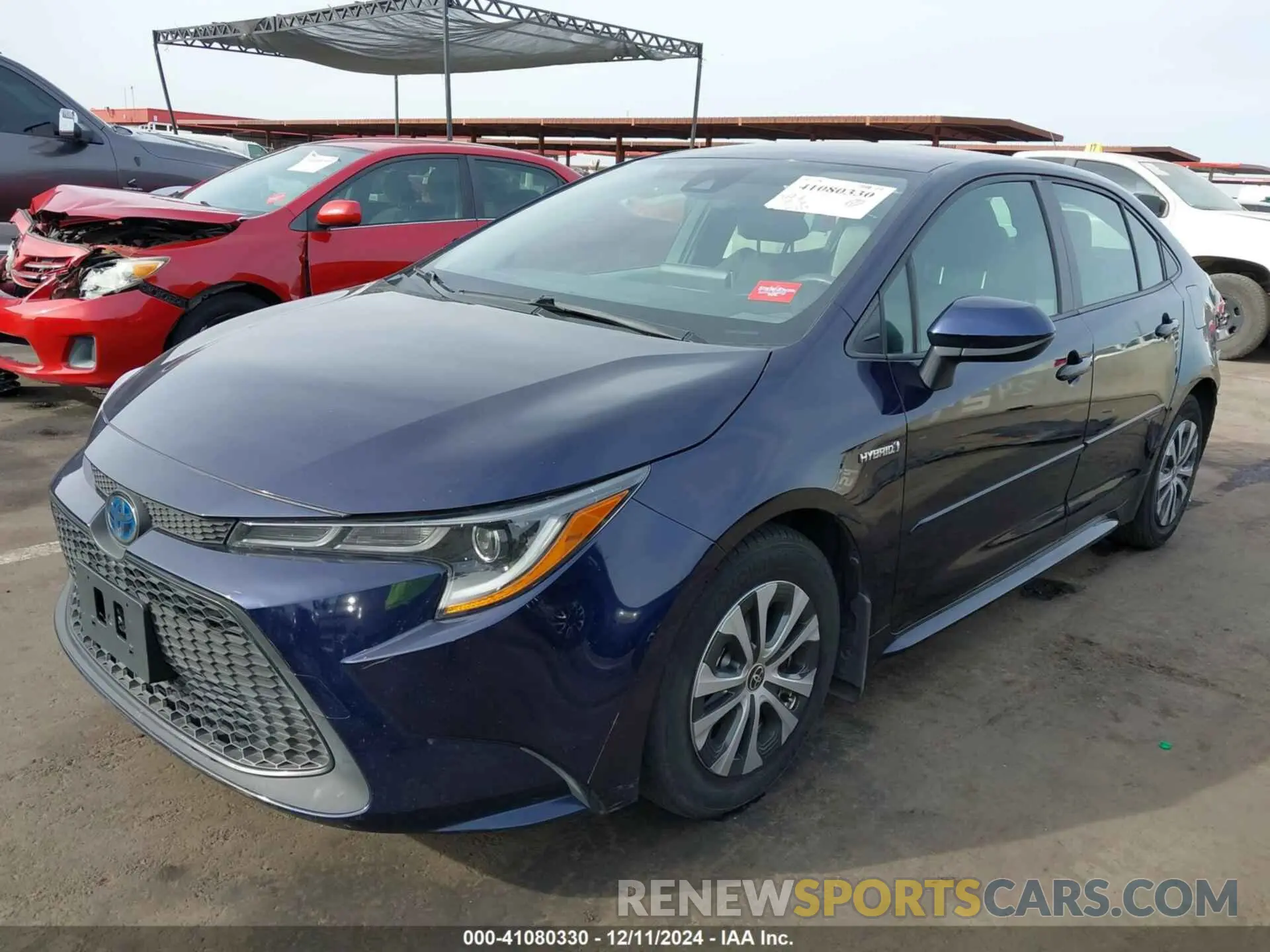 2 Photograph of a damaged car JTDEAMDE7MJ029933 TOYOTA COROLLA 2021