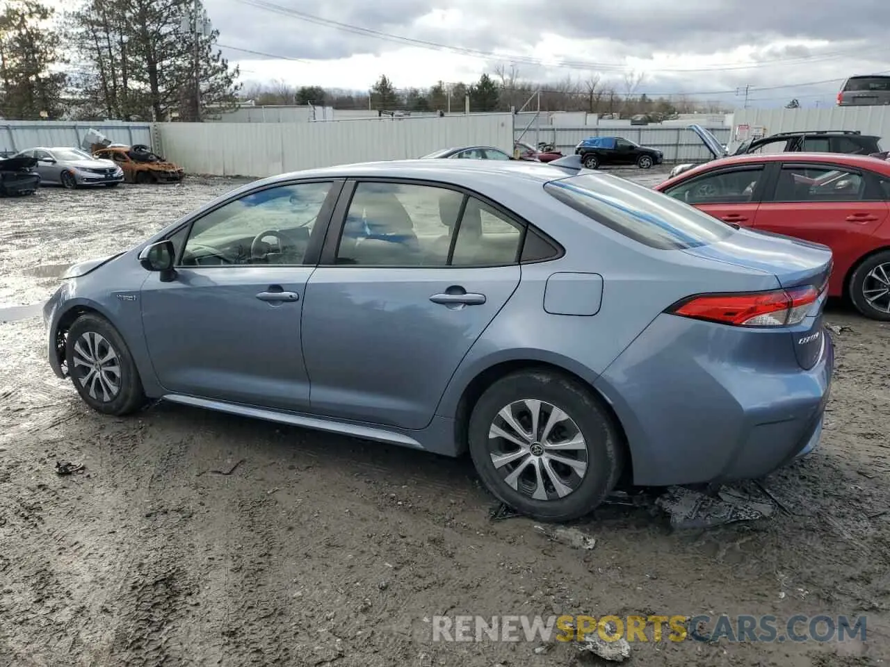 2 Photograph of a damaged car JTDEAMDE8MJ007794 TOYOTA COROLLA 2021