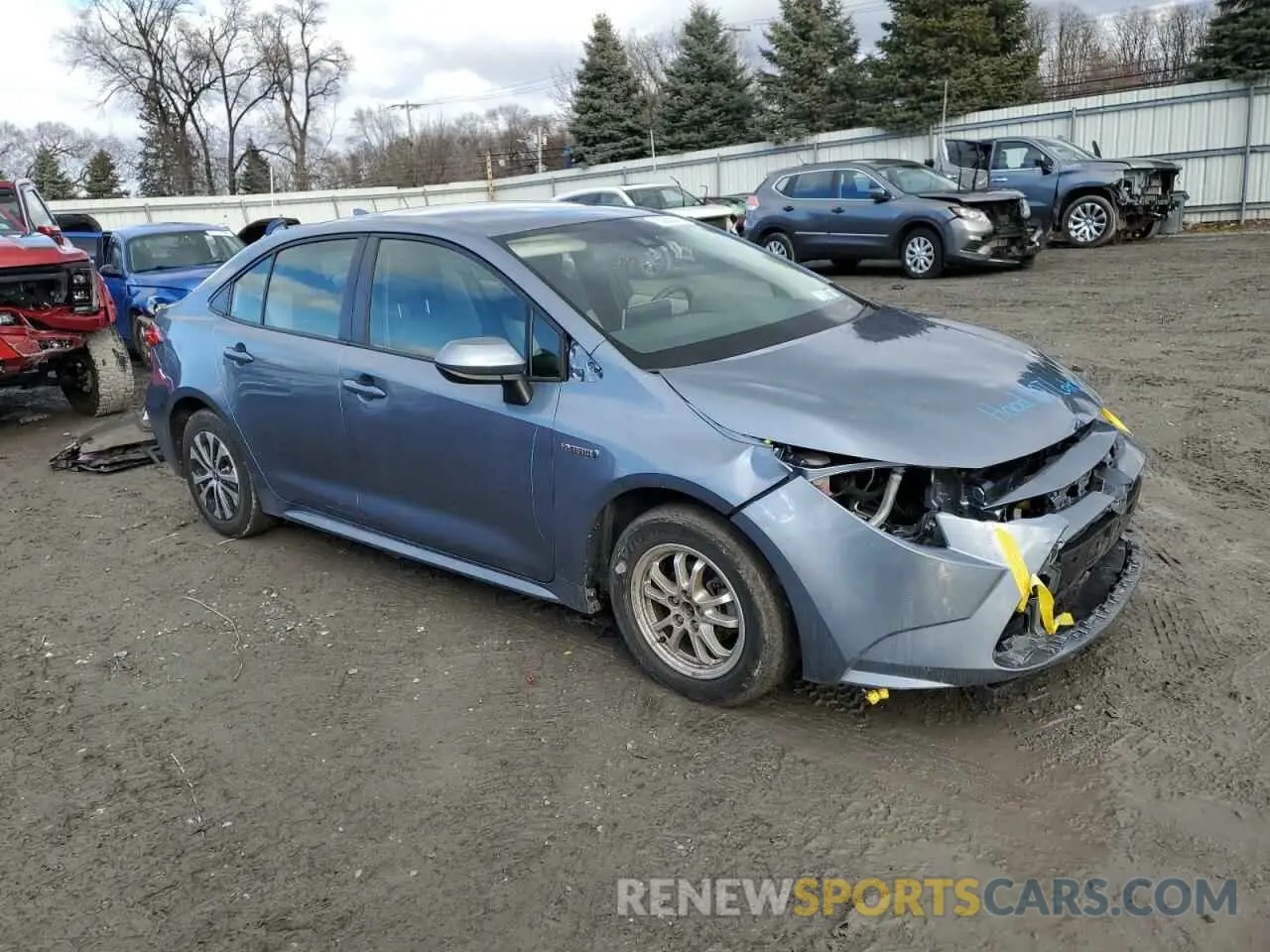 4 Photograph of a damaged car JTDEAMDE8MJ007794 TOYOTA COROLLA 2021
