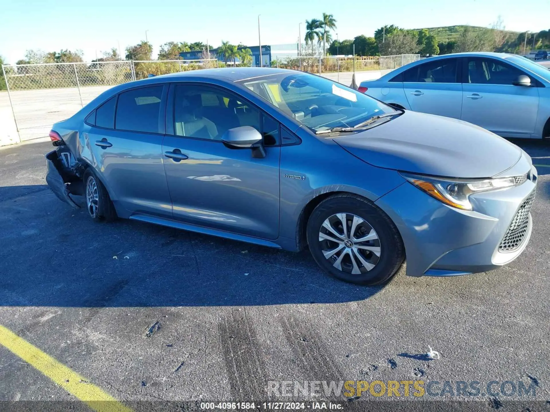 1 Photograph of a damaged car JTDEAMDE8MJ032372 TOYOTA COROLLA 2021