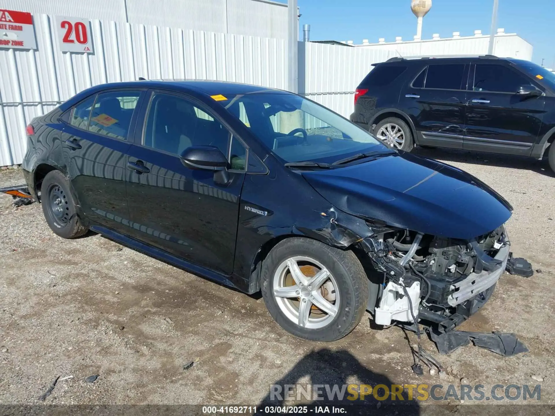 1 Фотография поврежденного автомобиля JTDEAMDE8MJ034218 TOYOTA COROLLA 2021