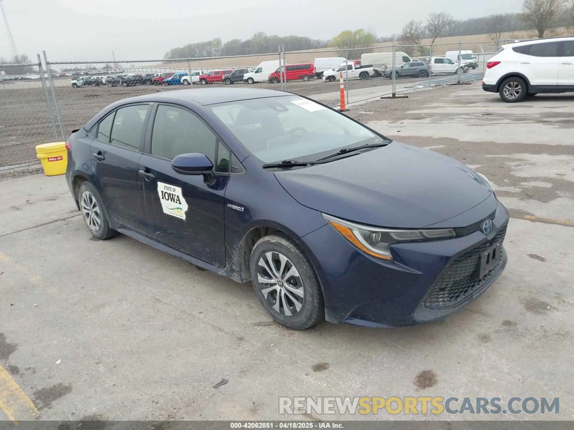 1 Photograph of a damaged car JTDEAMDE9MJ003172 TOYOTA COROLLA 2021