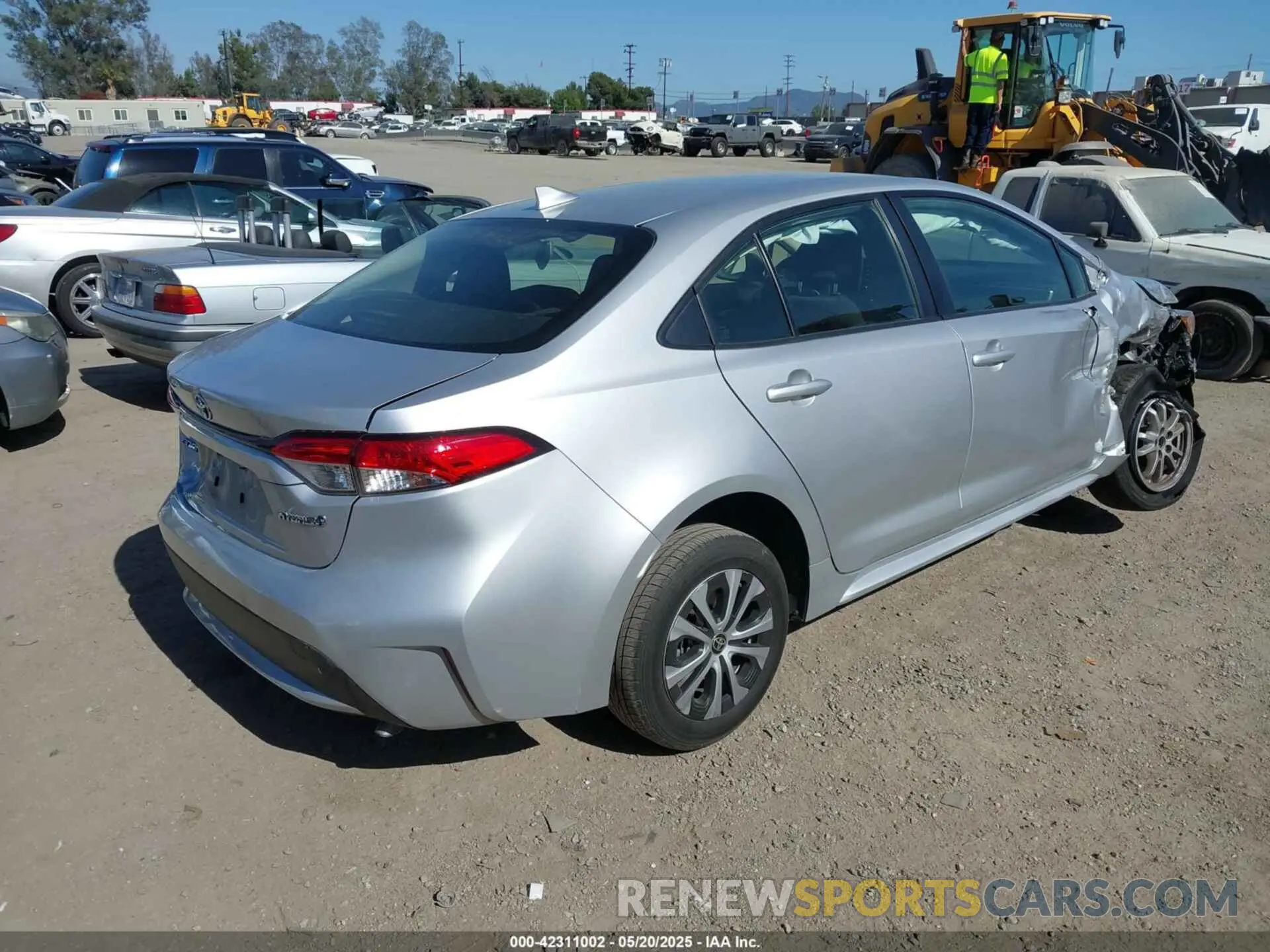 4 Фотография поврежденного автомобиля JTDEAMDE9MJ010185 TOYOTA COROLLA 2021