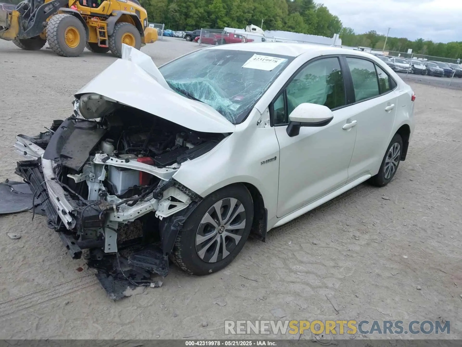 2 Фотография поврежденного автомобиля JTDEAMDE9MJ015046 TOYOTA COROLLA 2021