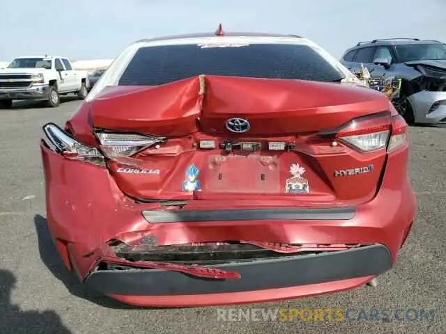 6 Photograph of a damaged car JTDEAMDE9MJ021249 TOYOTA COROLLA 2021