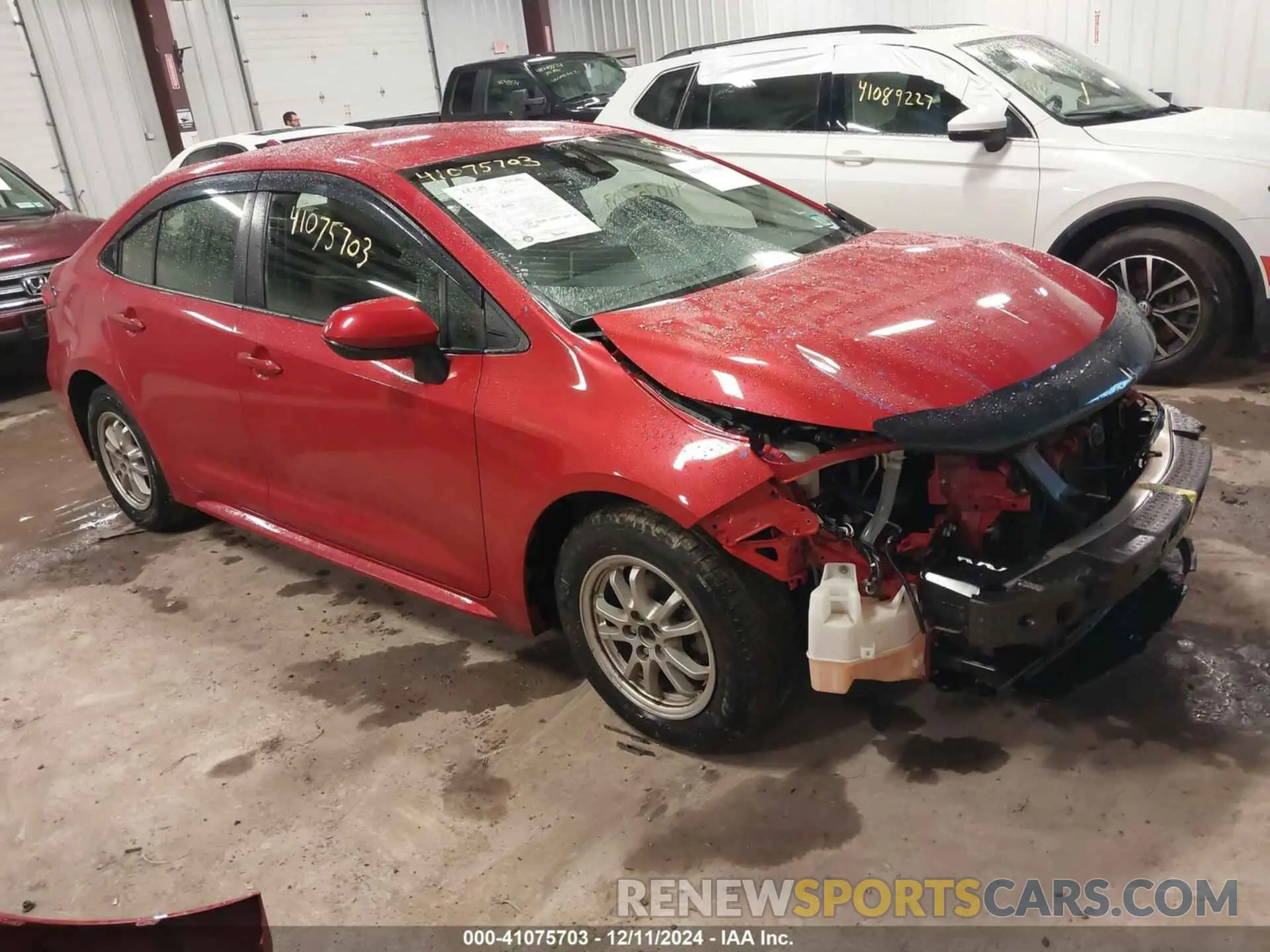 1 Photograph of a damaged car JTDEAMDE9MJ034440 TOYOTA COROLLA 2021