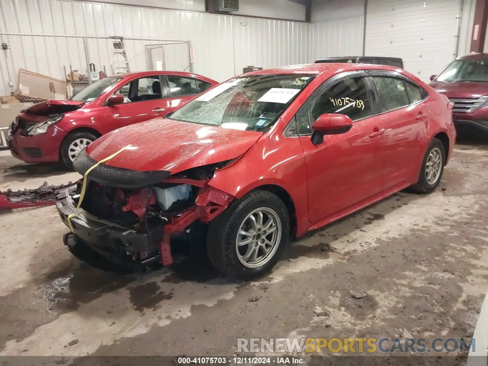 2 Photograph of a damaged car JTDEAMDE9MJ034440 TOYOTA COROLLA 2021