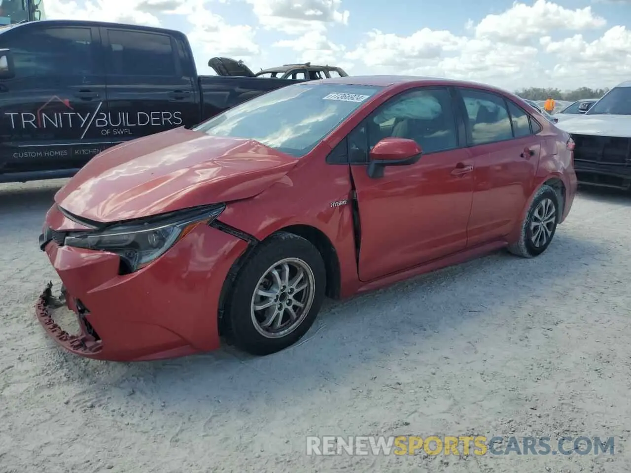 1 Photograph of a damaged car JTDEAMDEXMJ009238 TOYOTA COROLLA 2021