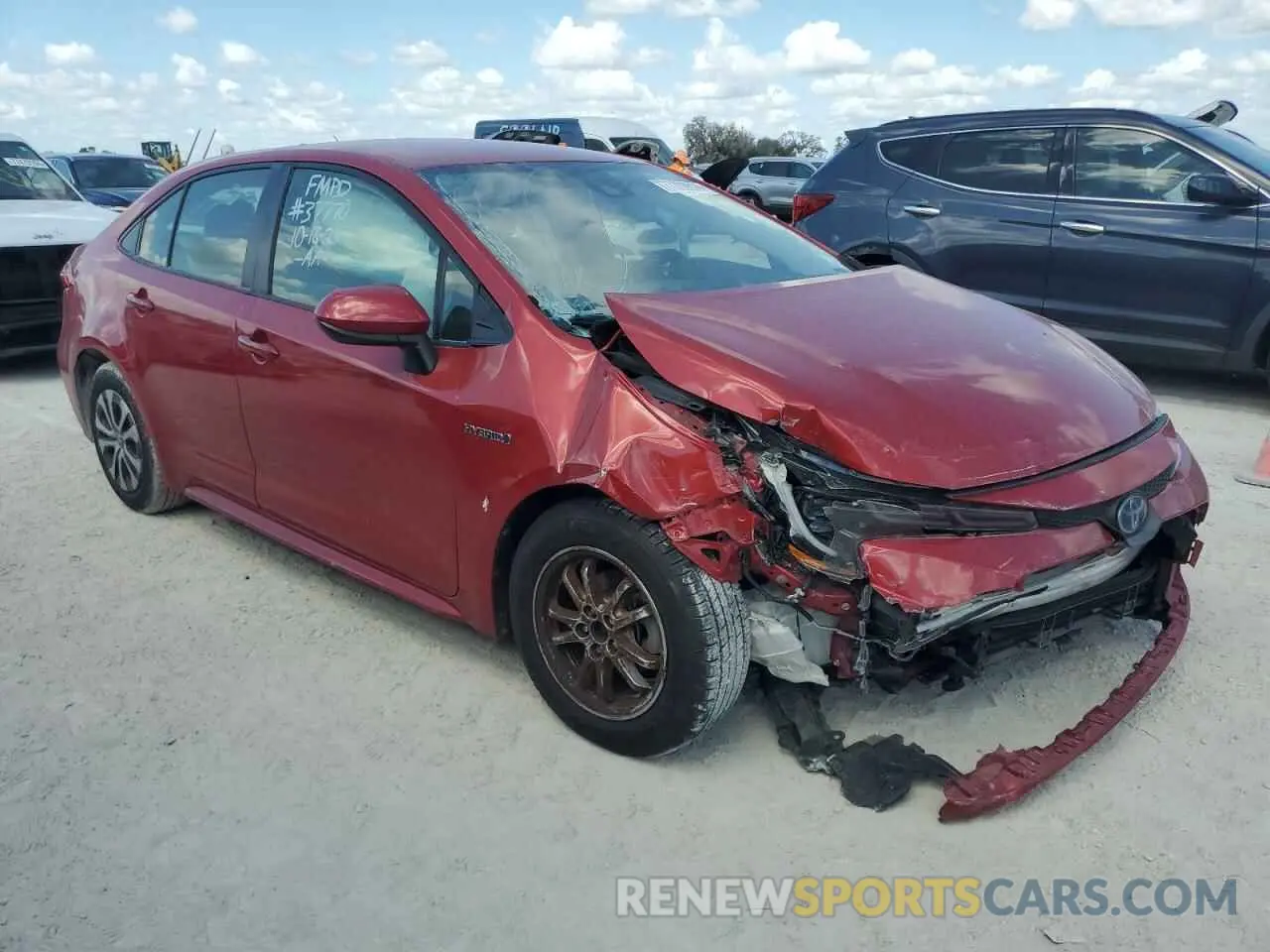 4 Photograph of a damaged car JTDEAMDEXMJ009238 TOYOTA COROLLA 2021