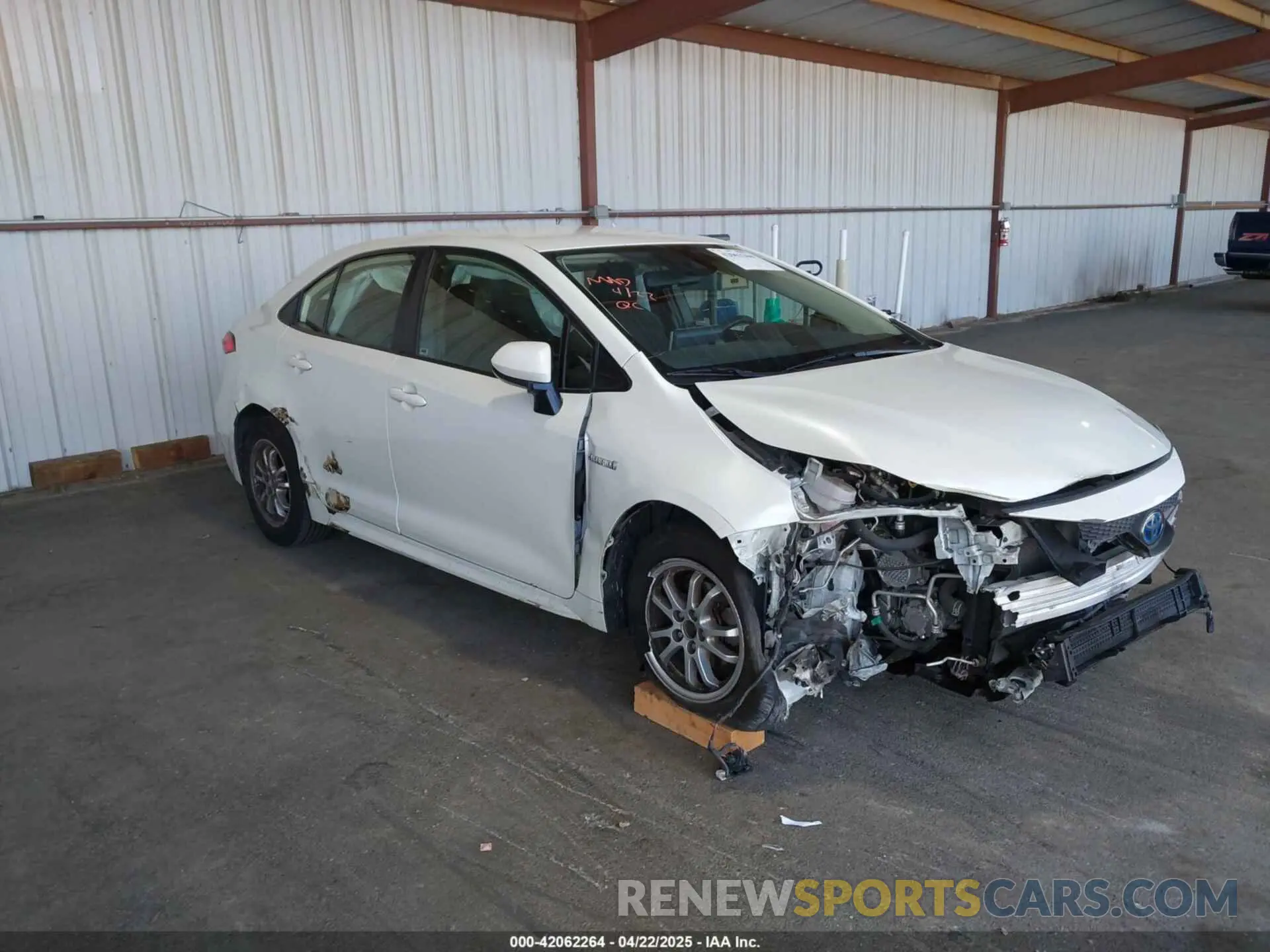 1 Photograph of a damaged car JTDEAMDEXMJ020949 TOYOTA COROLLA 2021