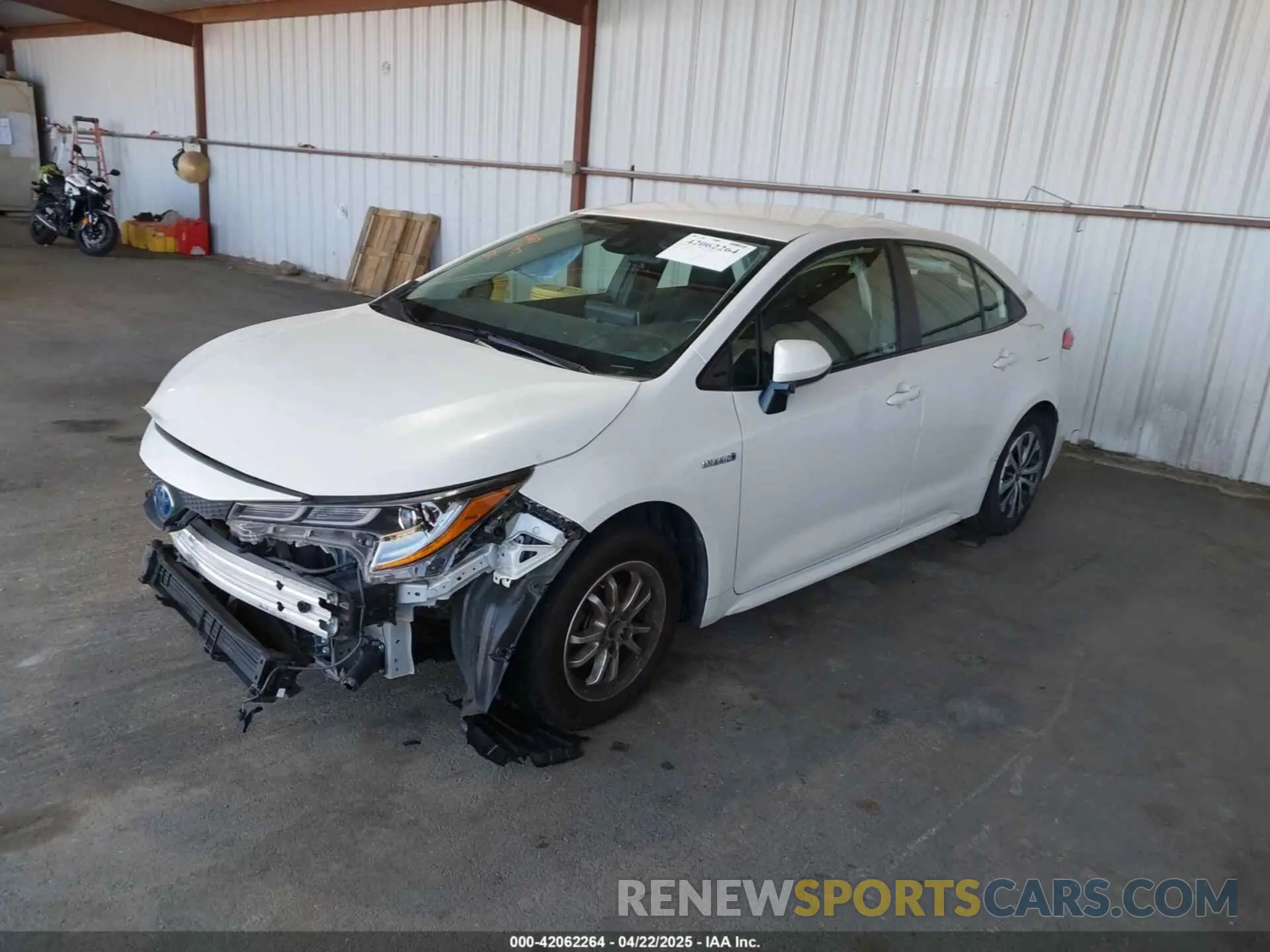 2 Photograph of a damaged car JTDEAMDEXMJ020949 TOYOTA COROLLA 2021
