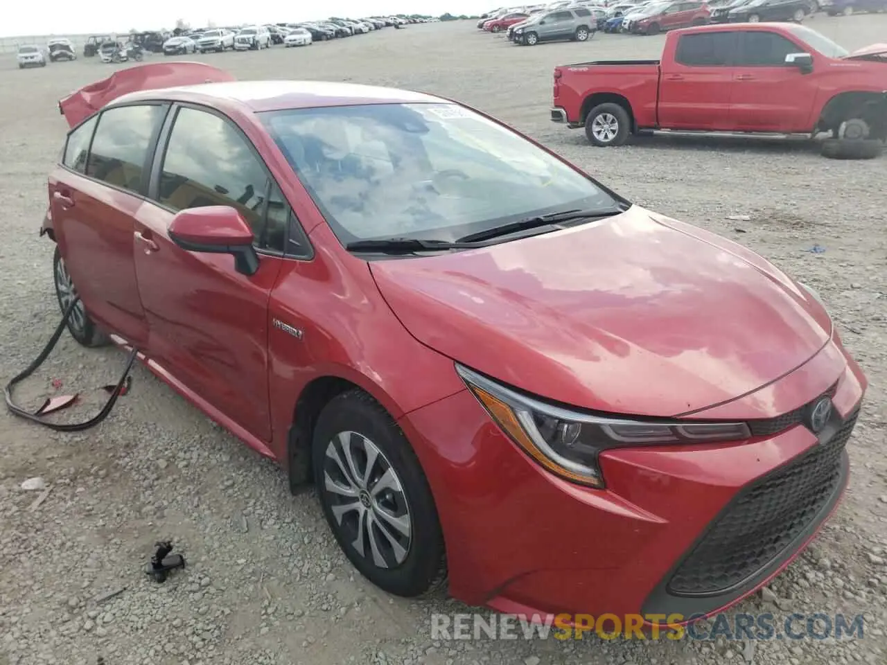 1 Photograph of a damaged car JTDEAMDEXMJ024273 TOYOTA COROLLA 2021