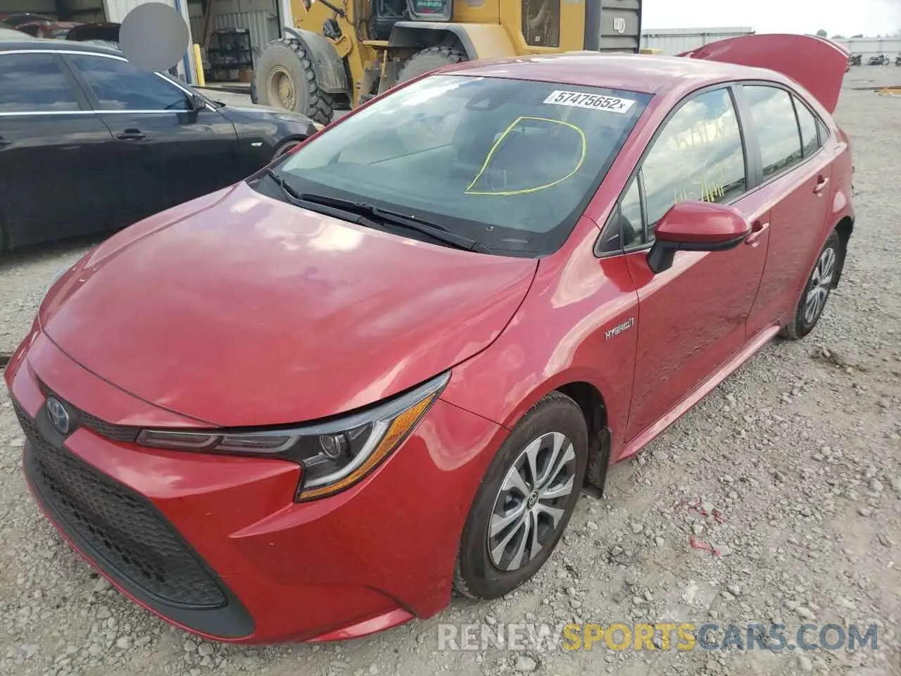 2 Photograph of a damaged car JTDEAMDEXMJ024273 TOYOTA COROLLA 2021