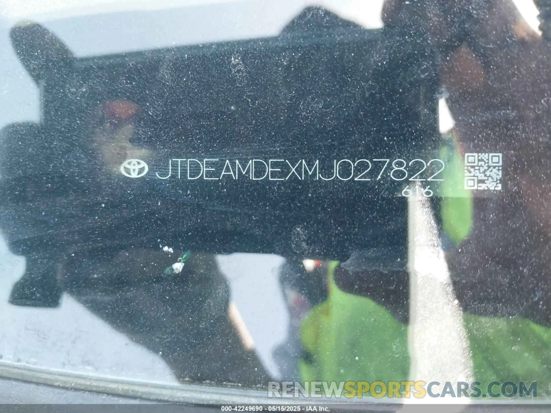 9 Photograph of a damaged car JTDEAMDEXMJ027822 TOYOTA COROLLA 2021