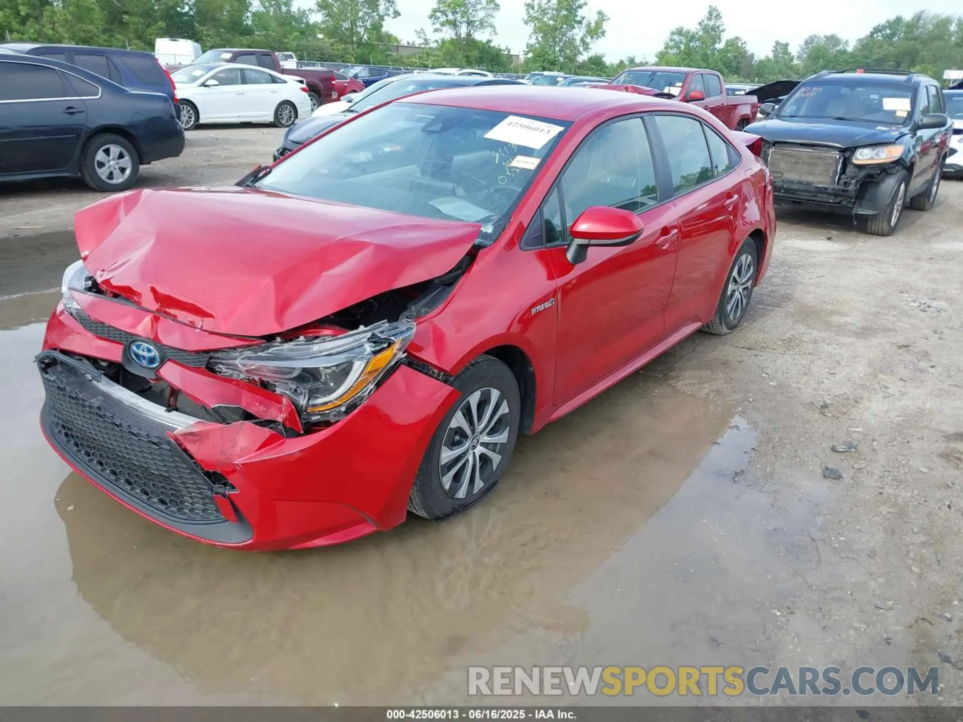 2 Photograph of a damaged car JTDEAMDEXMJ033118 TOYOTA COROLLA 2021