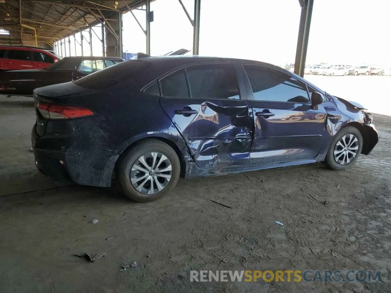 3 Фотография поврежденного автомобиля JTDEAMDEXMJ034706 TOYOTA COROLLA 2021