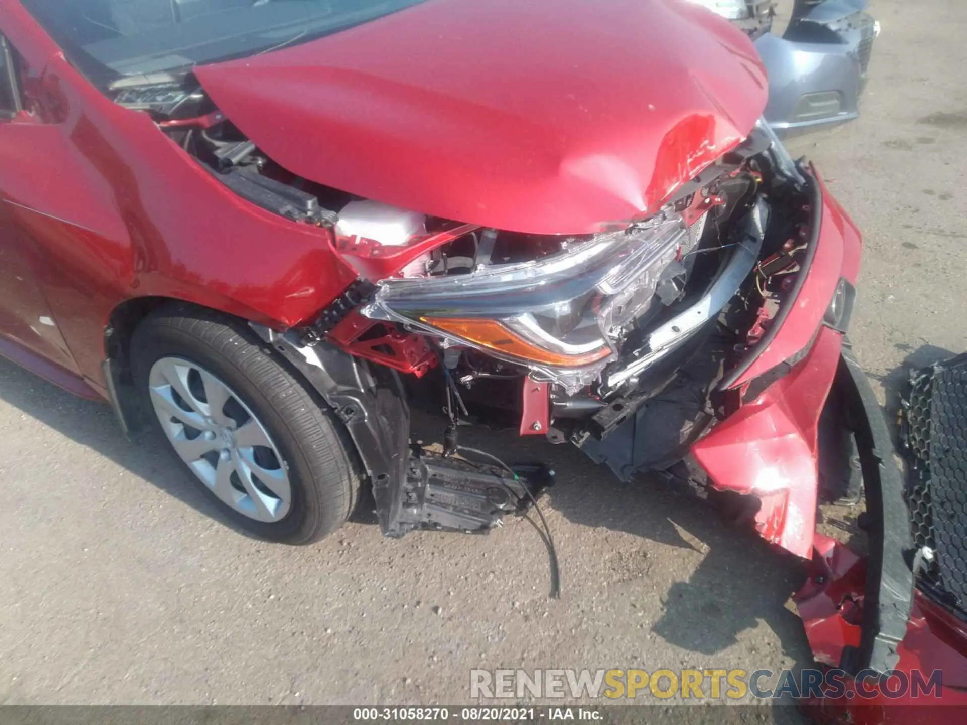 6 Photograph of a damaged car JTDEPMAE0MJ119797 TOYOTA COROLLA 2021