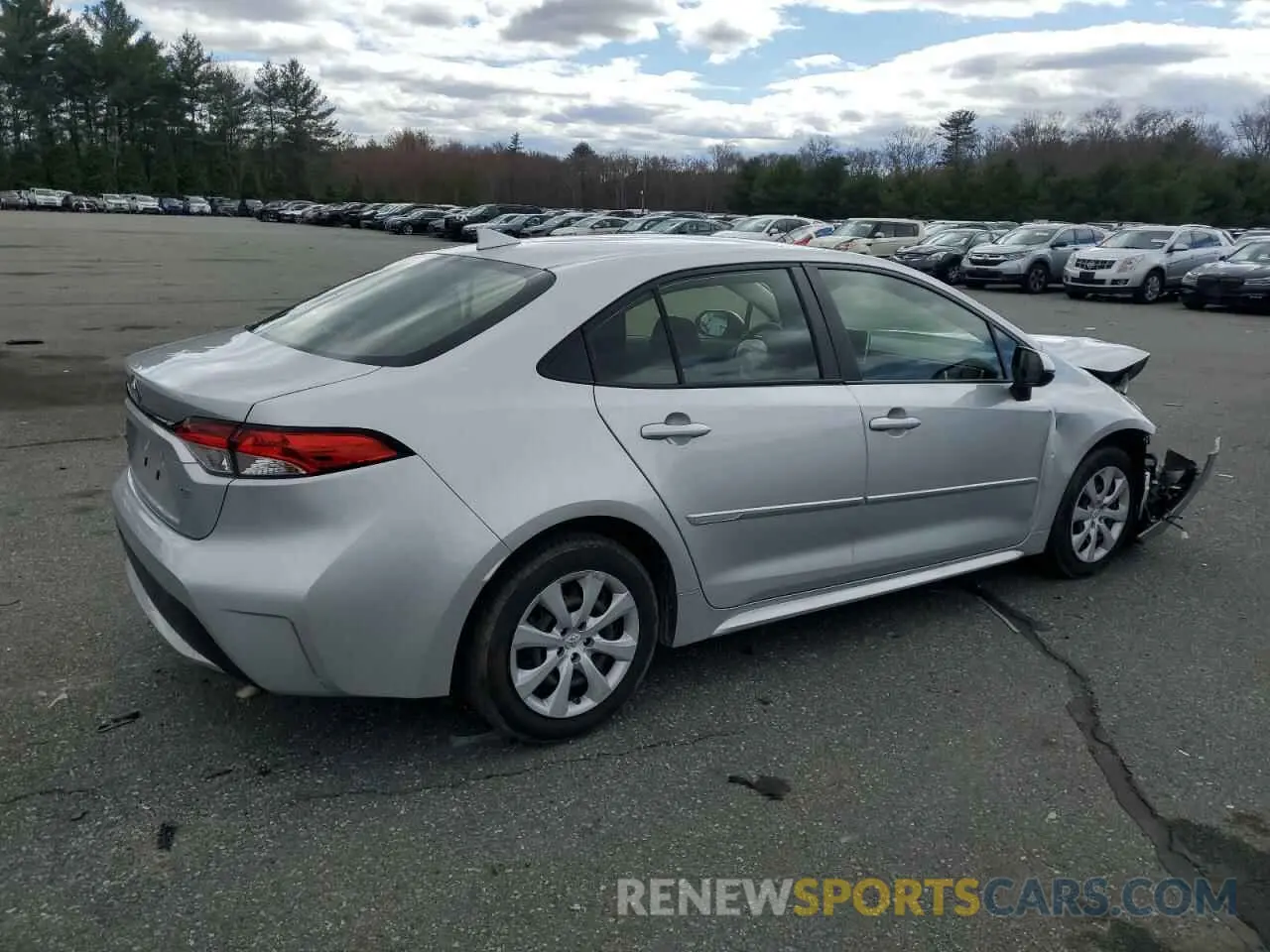 3 Photograph of a damaged car JTDEPMAE0MJ128564 TOYOTA COROLLA 2021
