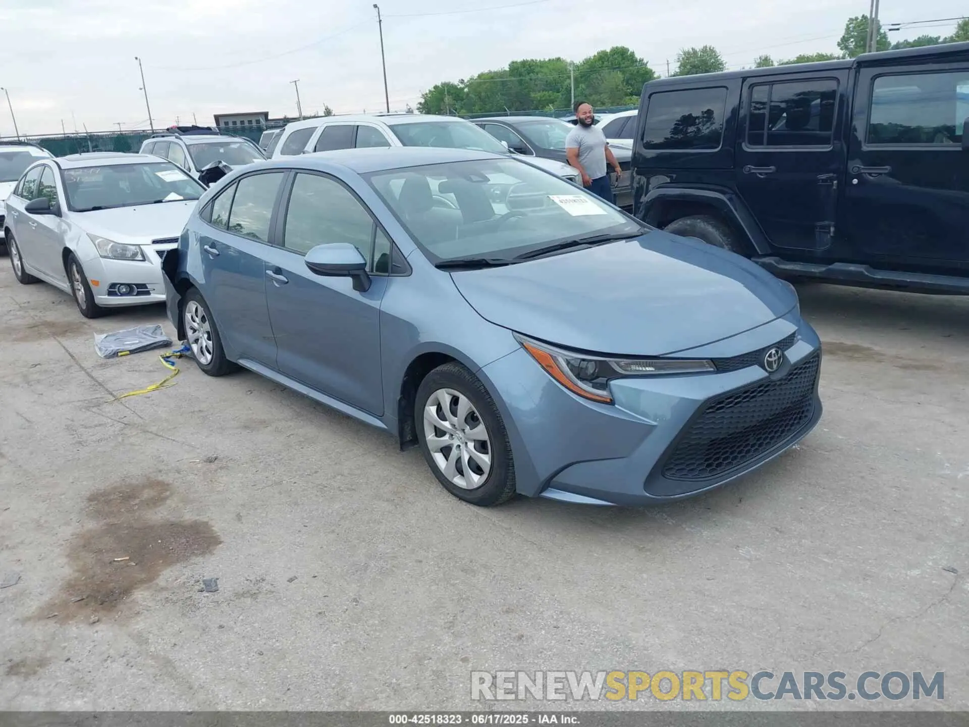 1 Photograph of a damaged car JTDEPMAE0MJ129262 TOYOTA COROLLA 2021