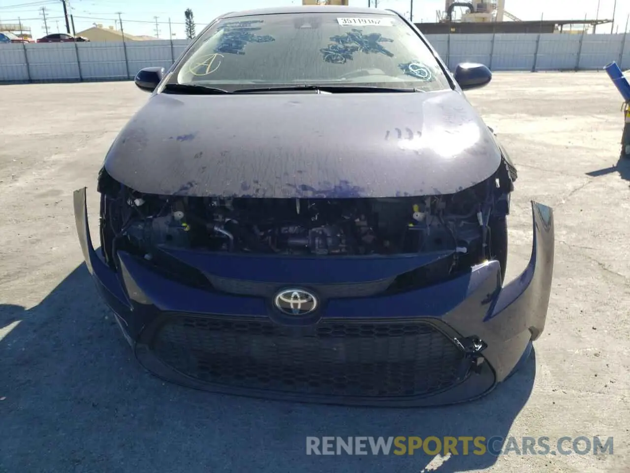 9 Photograph of a damaged car JTDEPMAE0MJ135515 TOYOTA COROLLA 2021