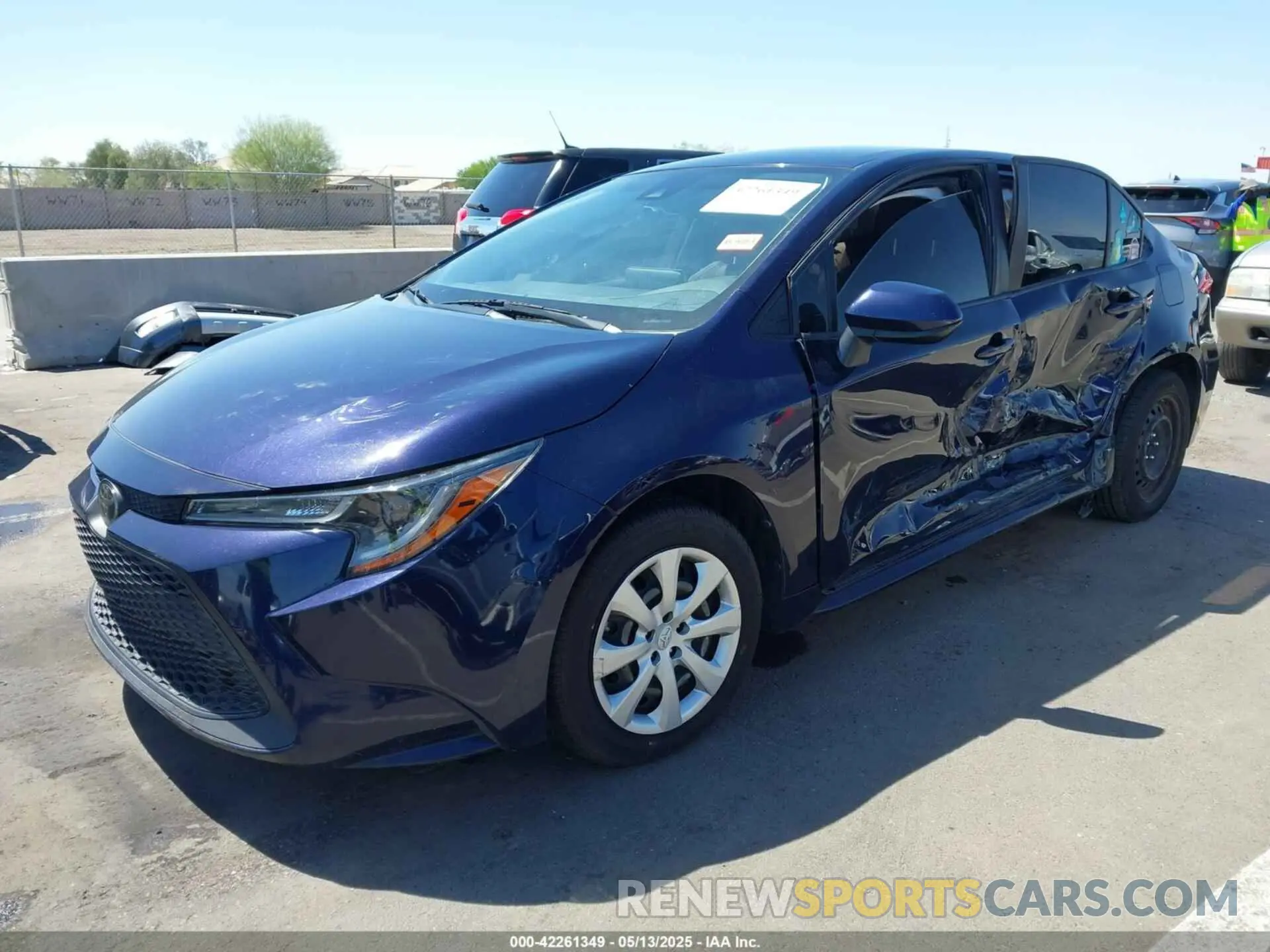 2 Photograph of a damaged car JTDEPMAE0MJ136566 TOYOTA COROLLA 2021