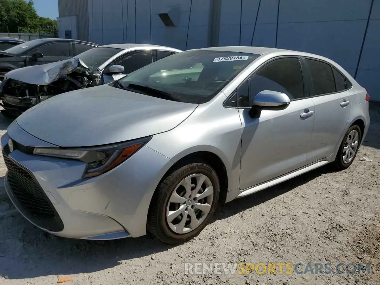 1 Photograph of a damaged car JTDEPMAE0MJ142349 TOYOTA COROLLA 2021