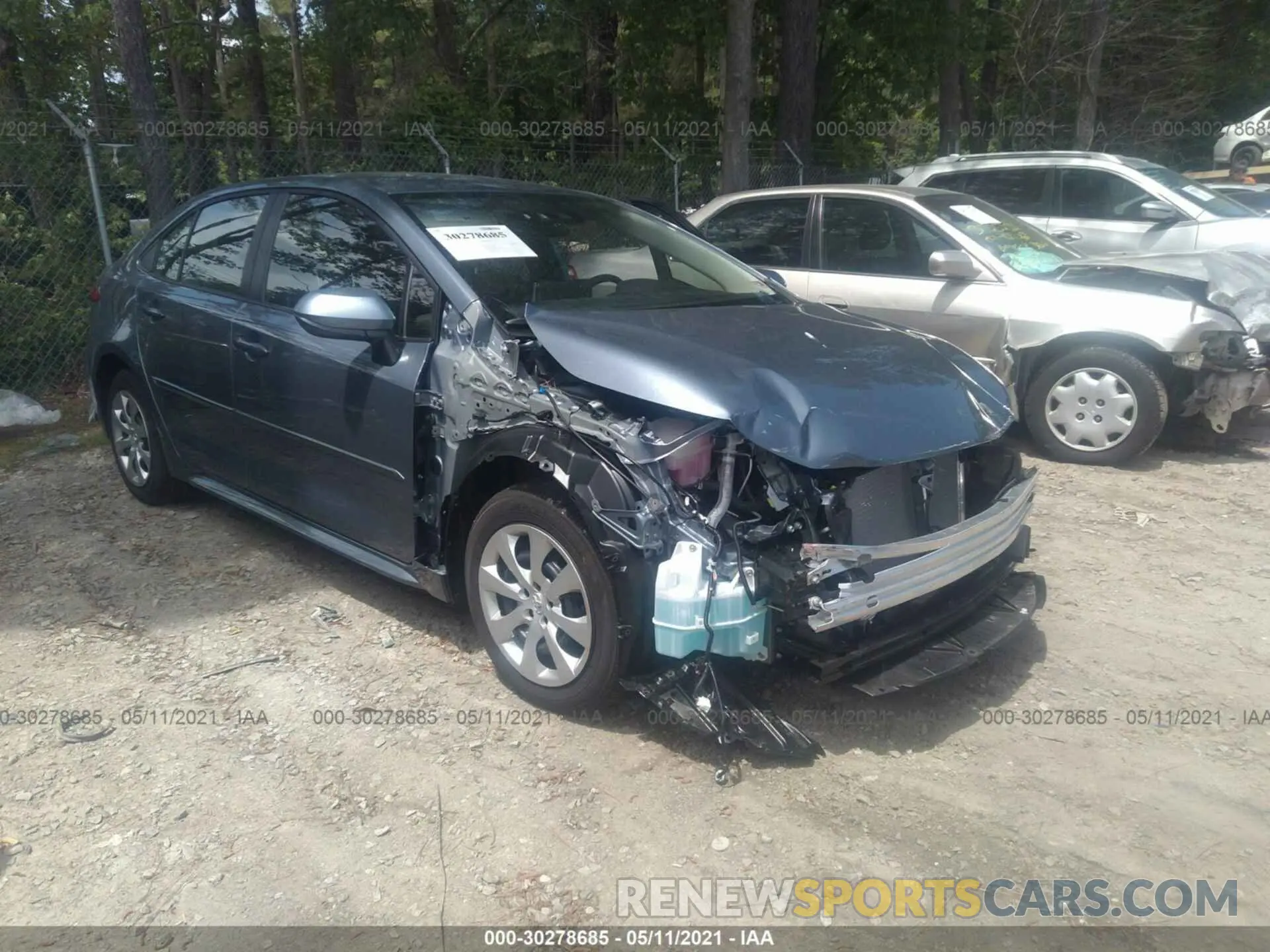 1 Photograph of a damaged car JTDEPMAE0MJ148541 TOYOTA COROLLA 2021