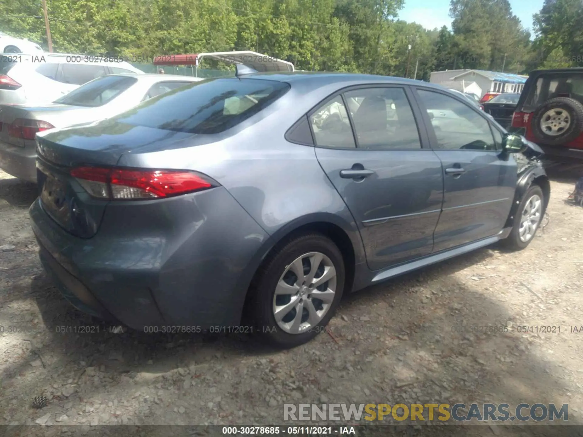 4 Photograph of a damaged car JTDEPMAE0MJ148541 TOYOTA COROLLA 2021