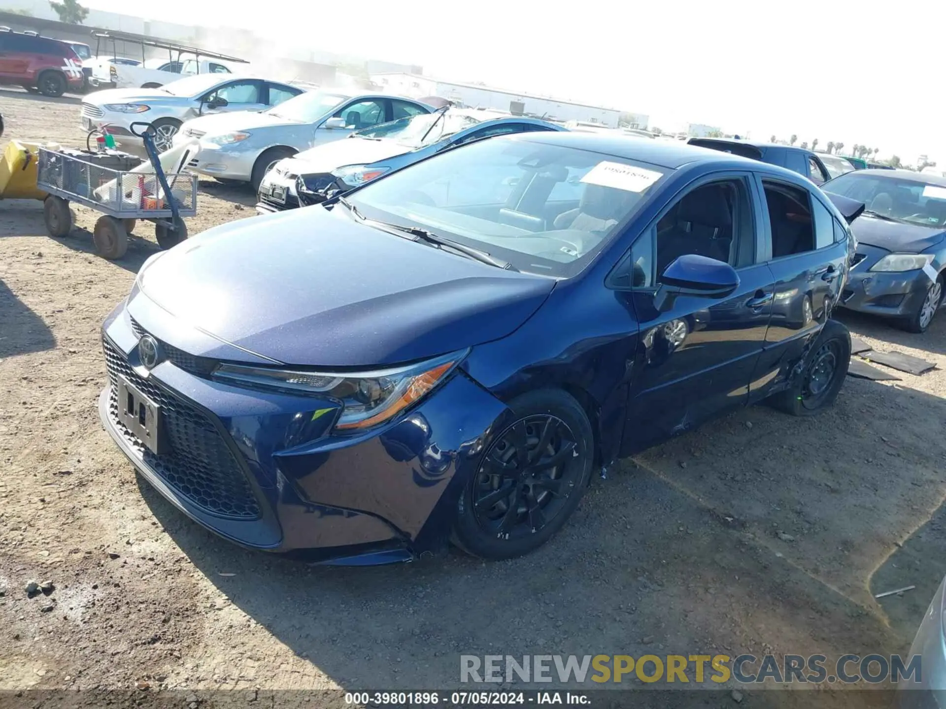 2 Photograph of a damaged car JTDEPMAE0MJ150113 TOYOTA COROLLA 2021