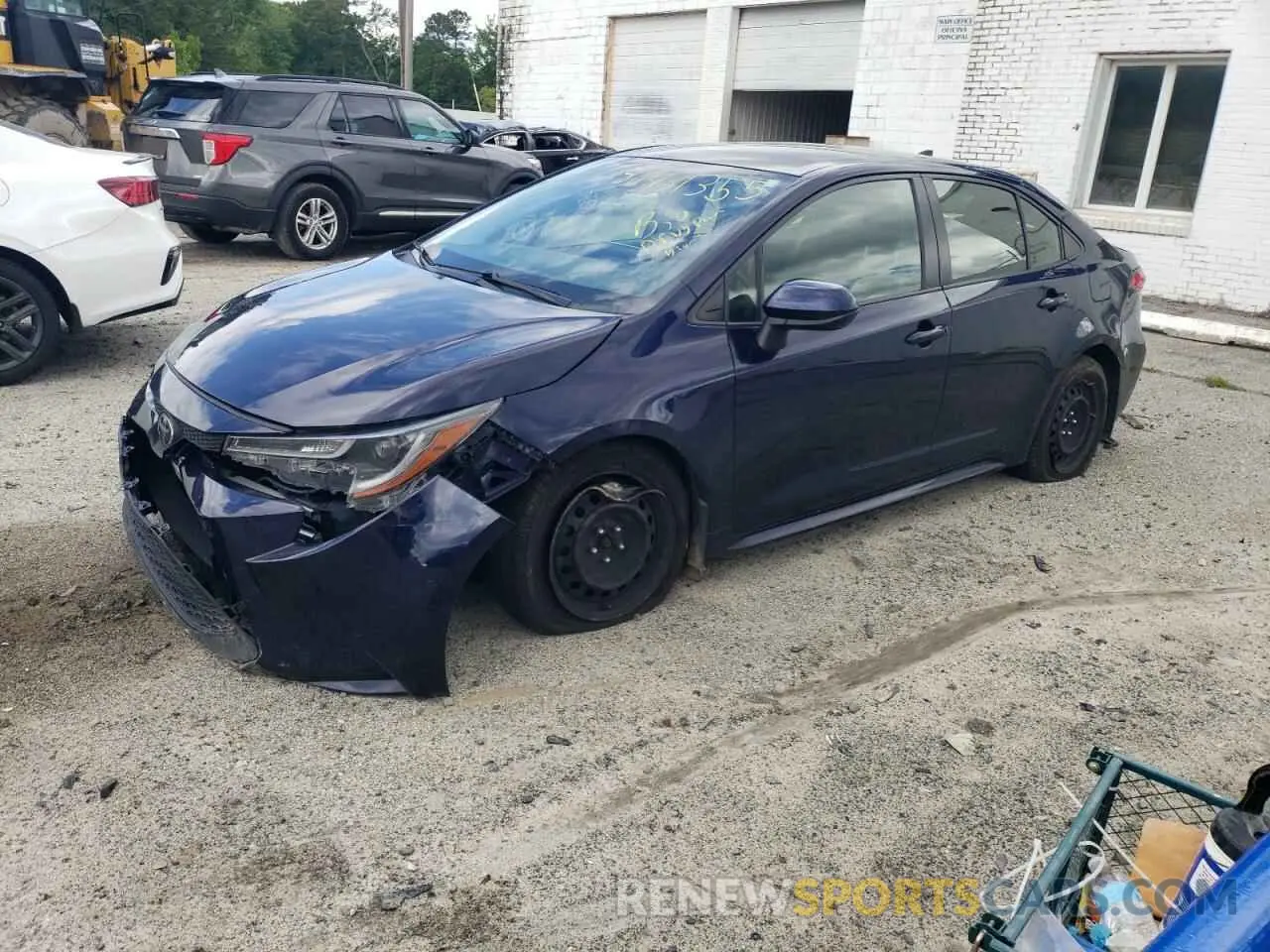 1 Photograph of a damaged car JTDEPMAE0MJ161404 TOYOTA COROLLA 2021
