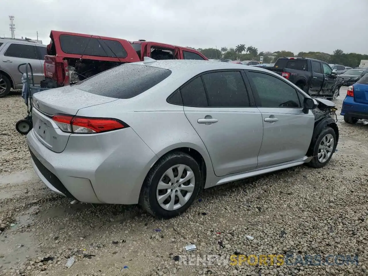 3 Фотография поврежденного автомобиля JTDEPMAE0MJ171589 TOYOTA COROLLA 2021