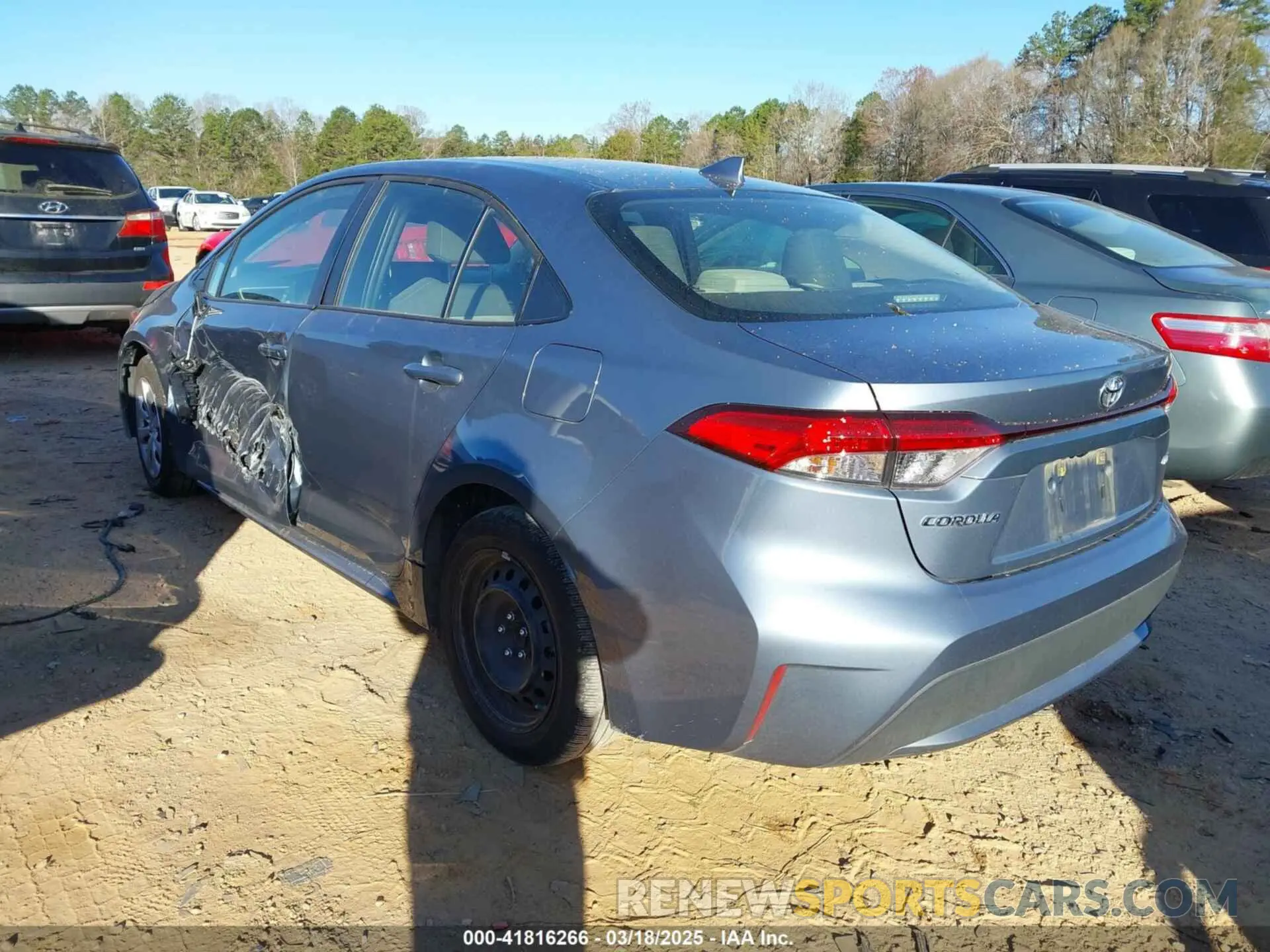 3 Photograph of a damaged car JTDEPMAE0MJ186416 TOYOTA COROLLA 2021